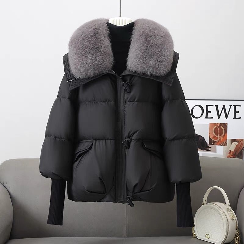 CozyFluff Women's Short Fur Collar Jacket - LauBelle Brand