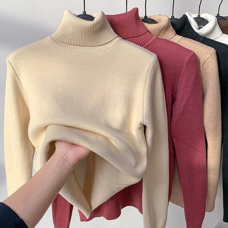 Elegant Thick Knit Turtleneck Sweater for Women - LauBelle