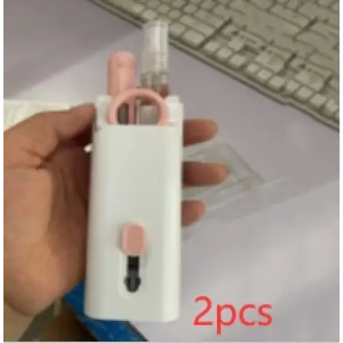 All in One Laptop and Earbuds Cleaning Kit with Screen and Keyboard Tools Pink / 2PCS