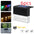 Amber Crystal Solar Garden Light with Warm White and RGB Modes Black6PC