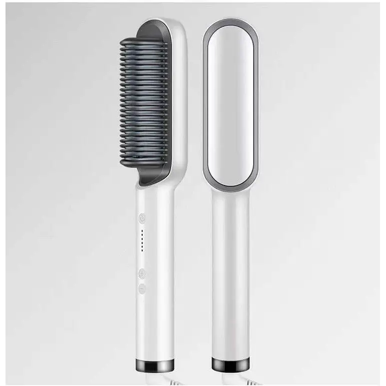 Anti Scald Hair Straightening Comb with Intelligent Temperature Control White / EU / Opp pack