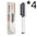 Anti Scald Hair Straightening Comb with Intelligent Temperature Control 4pcs White / US / With box