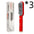 Anti Scald Hair Straightening Comb with Intelligent Temperature Control 3pcs Red / US / With box