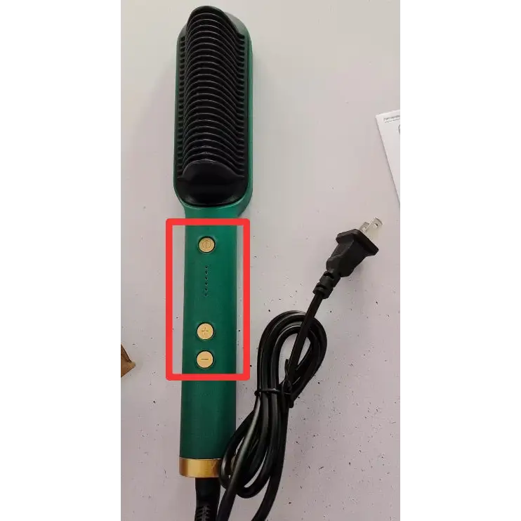 Anti Scald Hair Straightening Comb with Intelligent Temperature Control Green / EU / With box