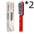 Anti Scald Hair Straightening Comb with Intelligent Temperature Control 2pcs Red / US / With box