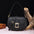 Armpit Chic: Handheld Crossbody Baguette Bag - PG870 Black
