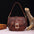 Armpit Chic: Handheld Crossbody Baguette Bag - PG870 Oil Wax Brown