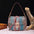 Armpit Chic: Handheld Crossbody Baguette Bag - PG87015 Purplish Red Brown