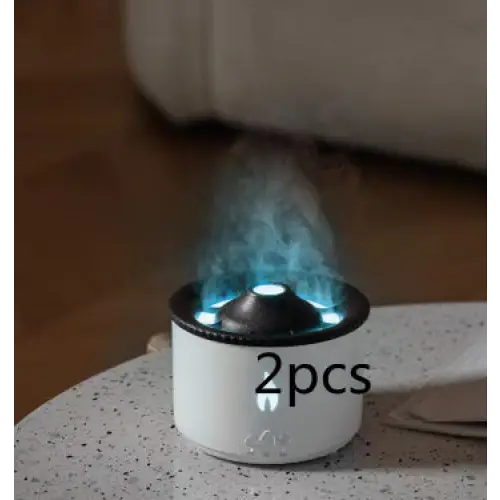 Aromatherapy Humidifier with Flame and Jellyfish Simulation Lighting Blue flame bead2pcs / AU