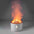 Aromatherapy Humidifier with Flame and Jellyfish Simulation Lighting Yellow flame bead / AU