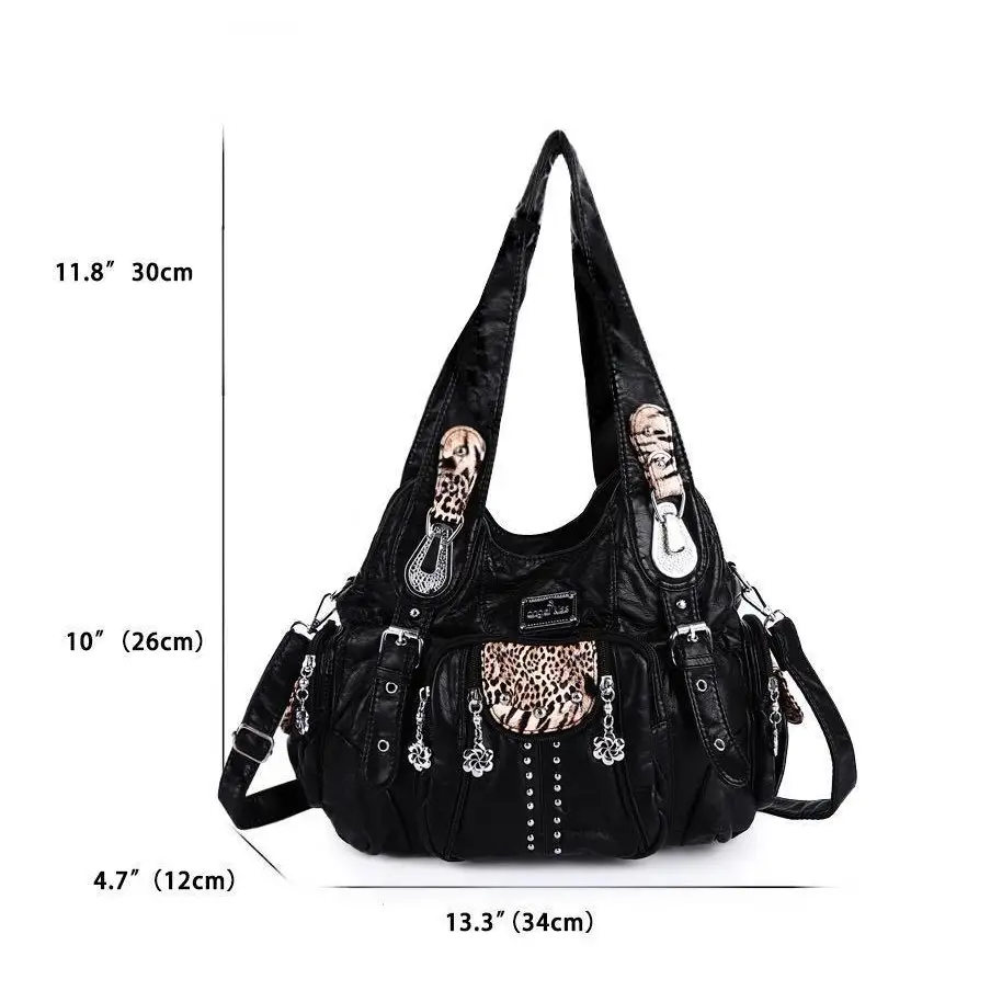 Assorted Color Selection for Product 158 and 7028 Series - Net Black And Brown Leopard