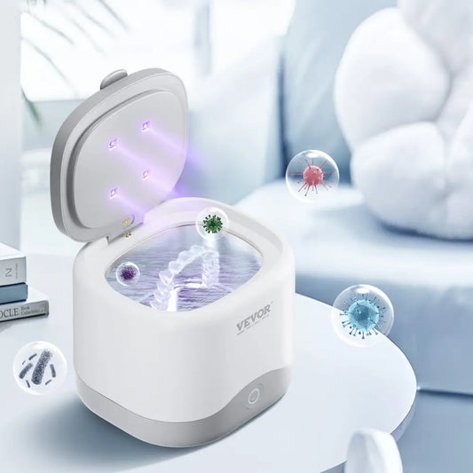 Automatic Cleaner for Dentures Retainers Mouth Guards and Night Guards White 5