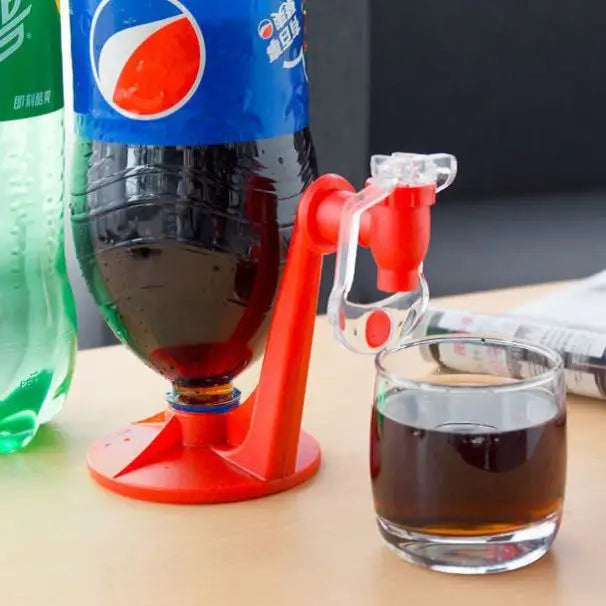 Automatic Hands Free Universal Beverage Bottle Dispenser Generation red
