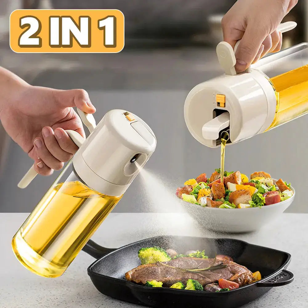 Automatic Olive Oil Spray Bottle with One Handed Operation
