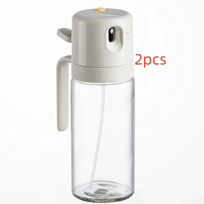 Automatic Olive Oil Spray Bottle with One Handed Operation 550ml Warm Gray / 2PCS