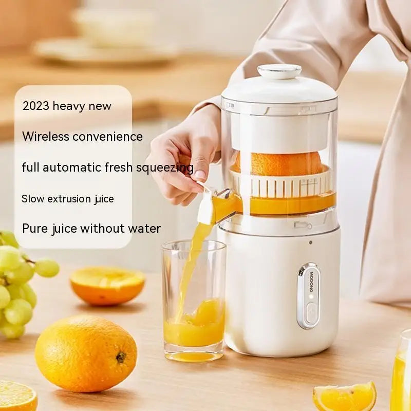 Automatic Orange Juice Squeezer for Fruits and Vegetables Simple White