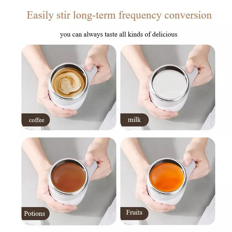 Automatic Self Stirring Coffee Mug with Leakproof Design