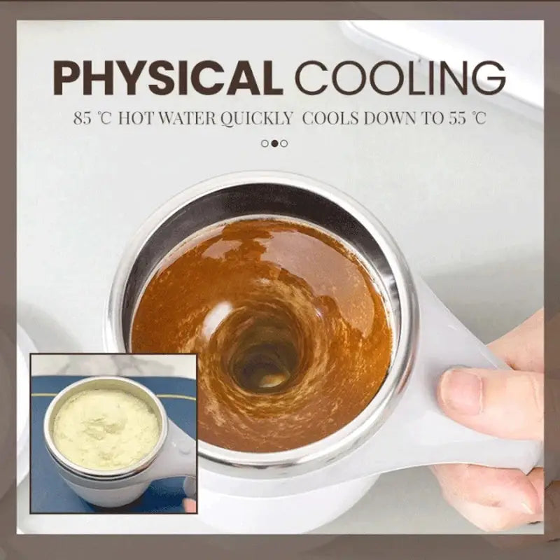 Automatic Self Stirring Coffee Mug with Leakproof Design