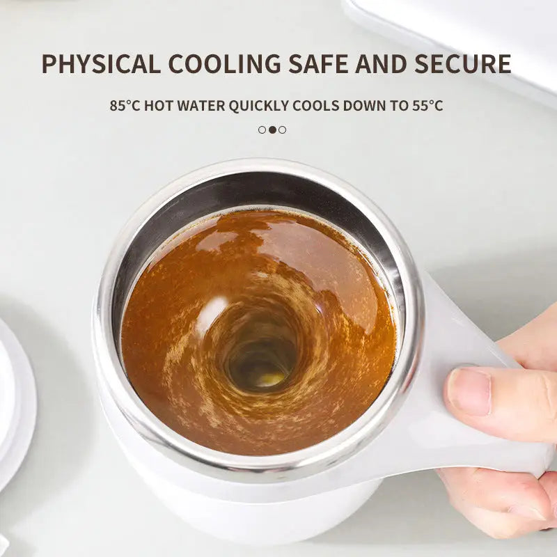 Automatic Self Stirring Coffee Mug with Leakproof Design
