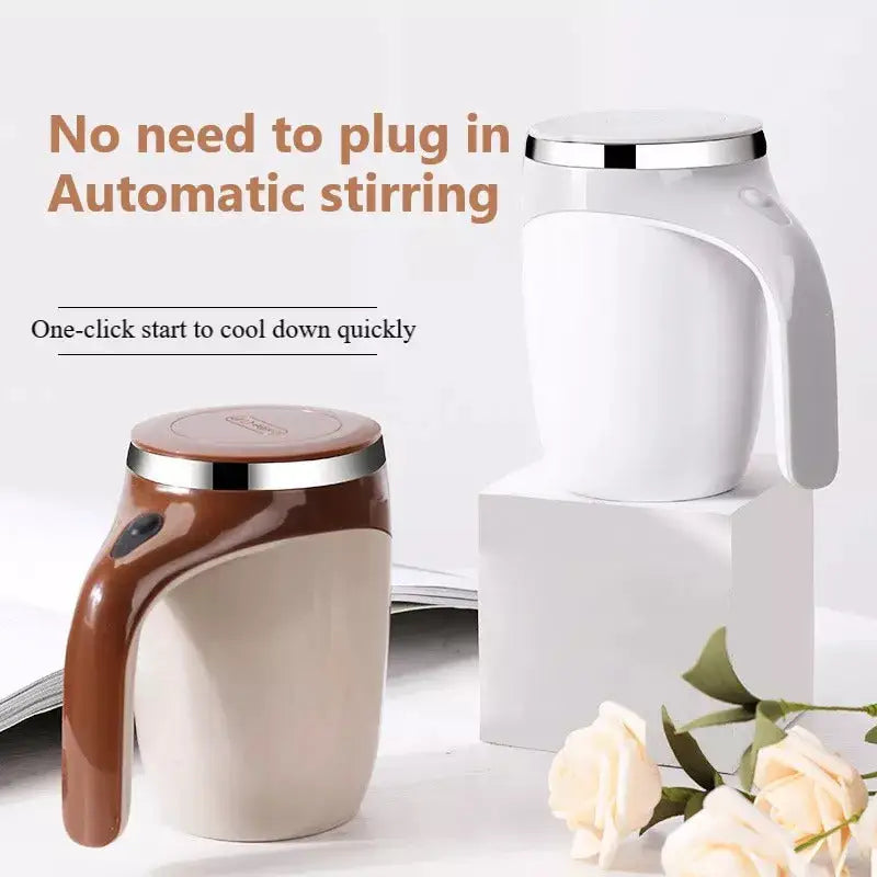 Automatic Self Stirring Coffee Mug with Leakproof Design