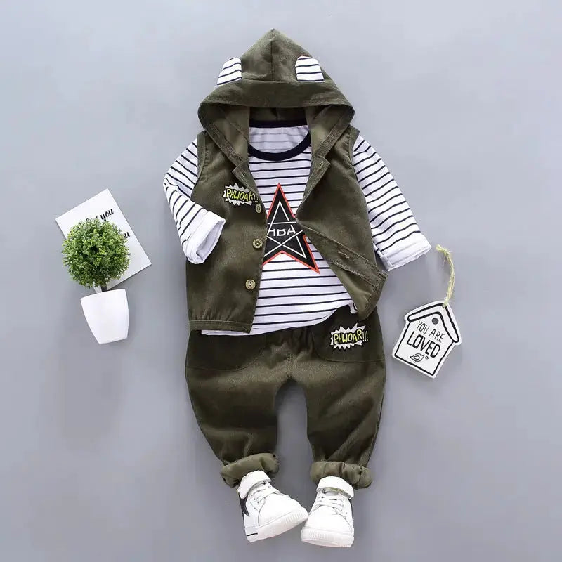 Autumn Adventure: Boys’ Three-Piece Suit - 3.style / 80cm