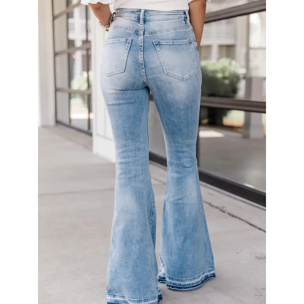 Autumn Bell-bottom Denim Pants