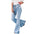 Autumn Bell-bottom Denim Pants - Blue / 4