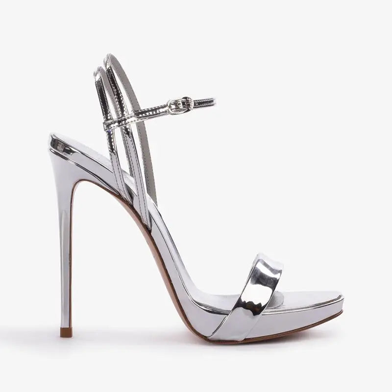 Autumn Chic Open-Toe Heels