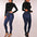 Autumn Chic Skinny Jeans - 2XL / Blue black
