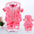 Autumn Whimsy: Cozy Girl’s Seasonal Suit - Pink / 66cm
