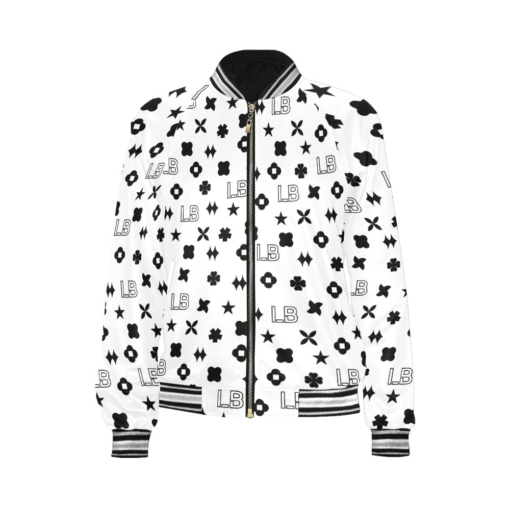 Women's Horizontal Stripes Jacket (Model H21) - LauBelle Brand