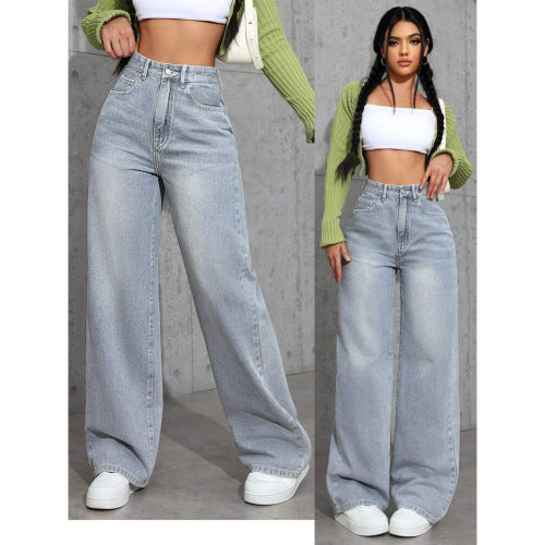 SpiceRise High Waist Straight Jeans - LauBelle Brand
