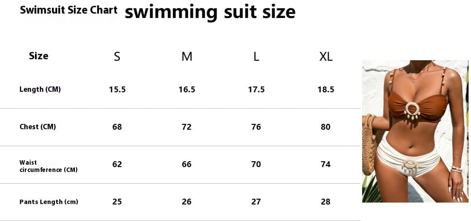 Split Bikini Tassel Sexy Hot Spring Beach Swimsuit
