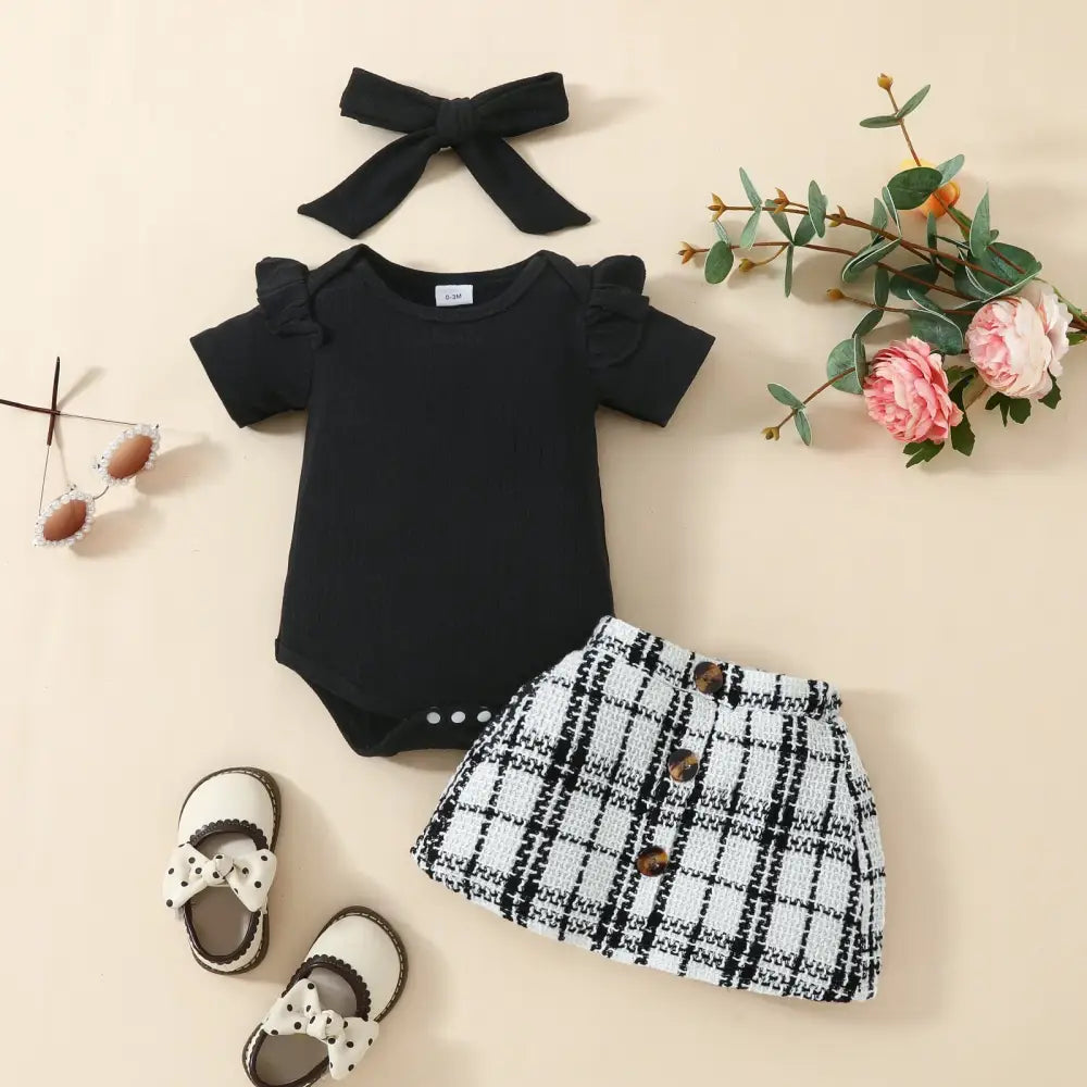 Baby Chic Set - Black / 3M