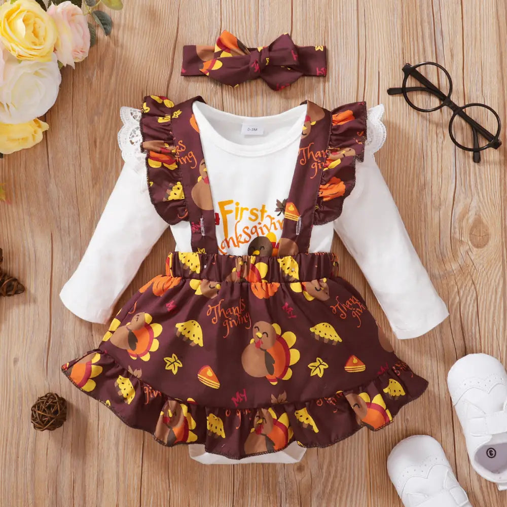 Baby Romper Skirt Set