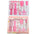 Baby Safety Nail Clippers with Rounded Cutter Head and Stainless Steel Blades Pink 8 piece set