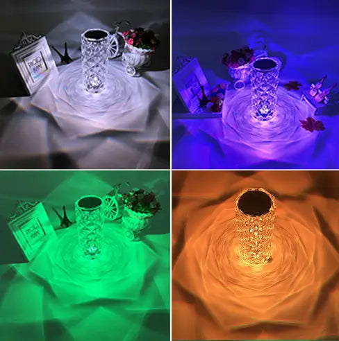 Diamond Style RGB16 Color Touch Night Light with Remote Control
