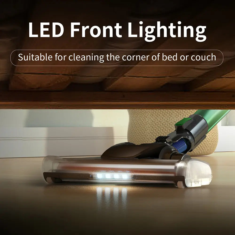 Multifunctional Vacuum Cleaner with LED Lighting and Dual Motors
