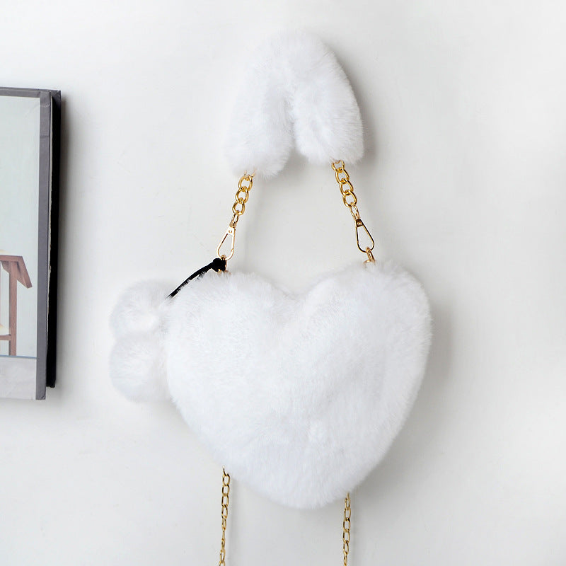 Plush Love Heart Handbag – Valentine’s Day Purse - LauBelle Brand