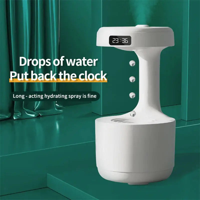 Bedroom Humidifier with Anti Gravity Water Droplets and Ultrasonic Atomization