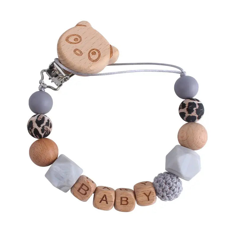 Beech Bee Paci Clip - Gray
