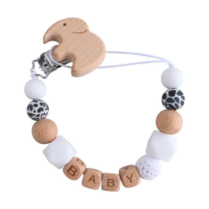 Beech Bee Paci Clip - White
