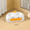 Big Mouth Duck Double Bowls for Cats in Multiple Colors and Materials Plastic Bowl / Yellow