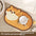 Big Orange Blue Cat Cartoon Anime PVC Leather Pet Pad 40 x 60 cm Big Orange / 40×60cm