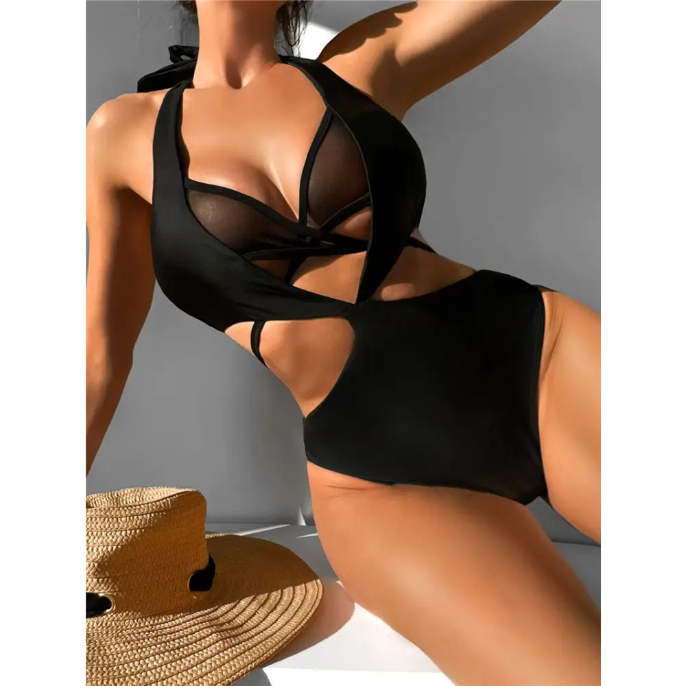 Bikini Women’s European And American Swimming Suit With Hollow Beach