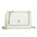 Black and White PU Crossbody Bag with Polyester Lining - White / Free Size