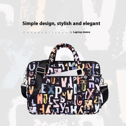 Black Polyester Waterproof Laptop Sleeve for 13 to 15 Inch Computers