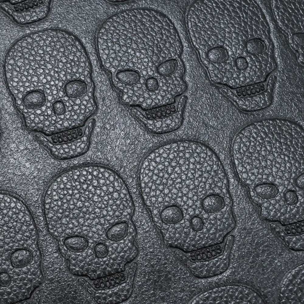 Black PU Backpack with Studded Pockets and Three Dimensional Design - Black