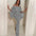 BlingFlounce Dress - Grey / XL