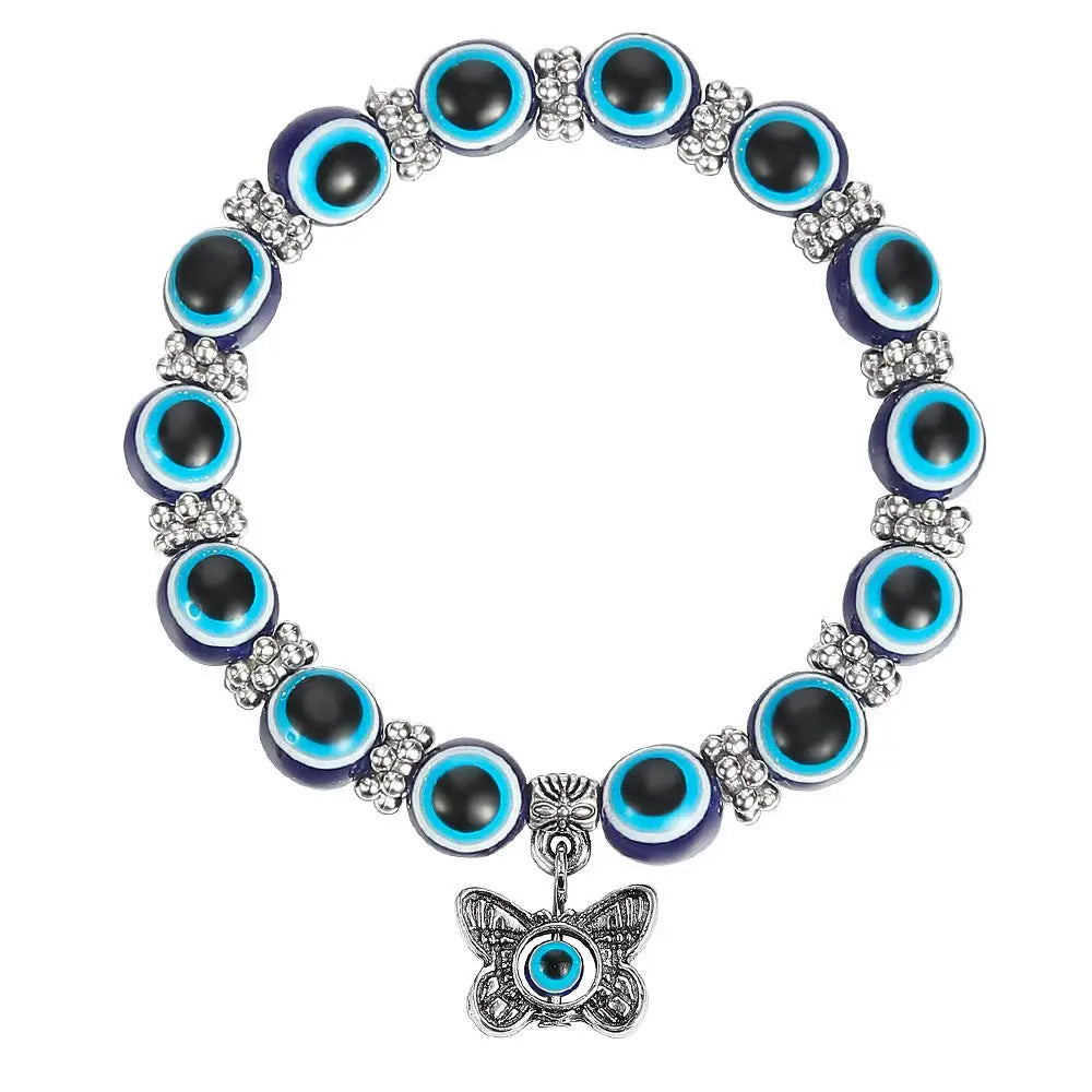 Blue Devils Eye Anklet with Intricate Detailing